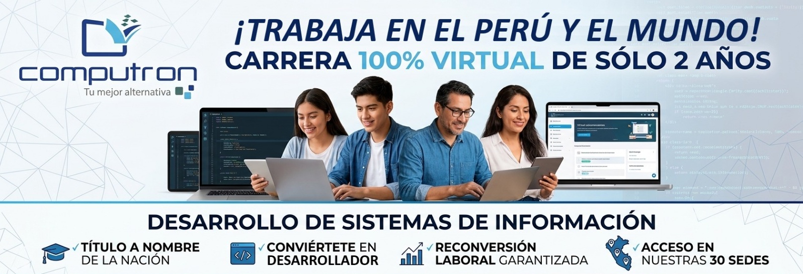Computron — Desarrollo de Sistemas de Información, carrera 100% virtual